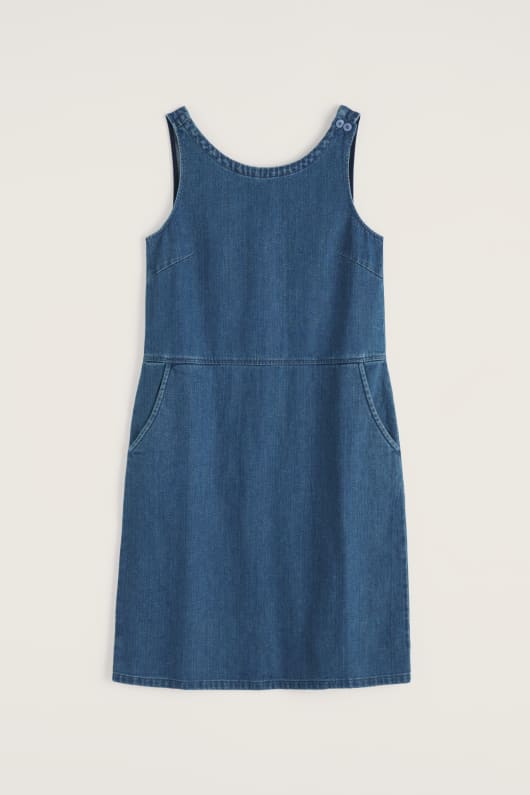 Seasalt Cornwall Salt Weave Knee Length Pinafore
