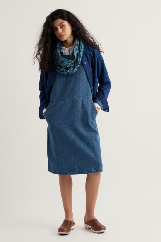 seasalt cornwall Salt Weave Knee Length Pinafore