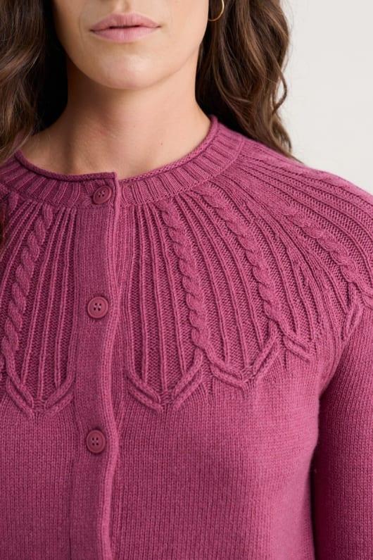 Seasalt Cornwall Sand Song Cable Stitch Cardigan