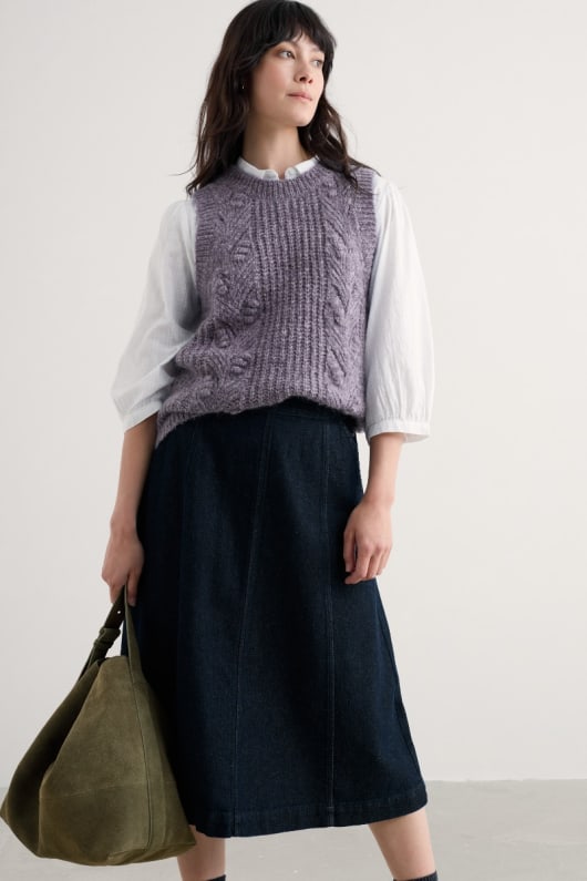 Seasalt Cornwall Sand Thistle Mohair-Blend Vest