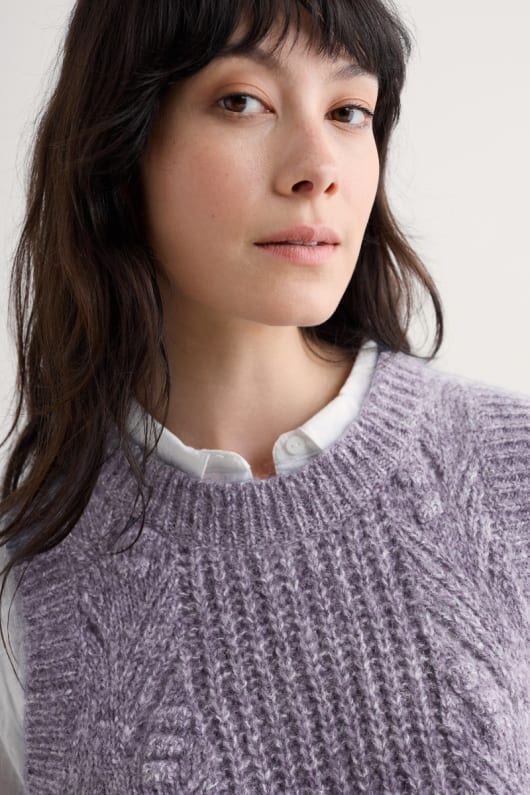 Seasalt Cornwall Sand Thistle Mohair-Blend Vest