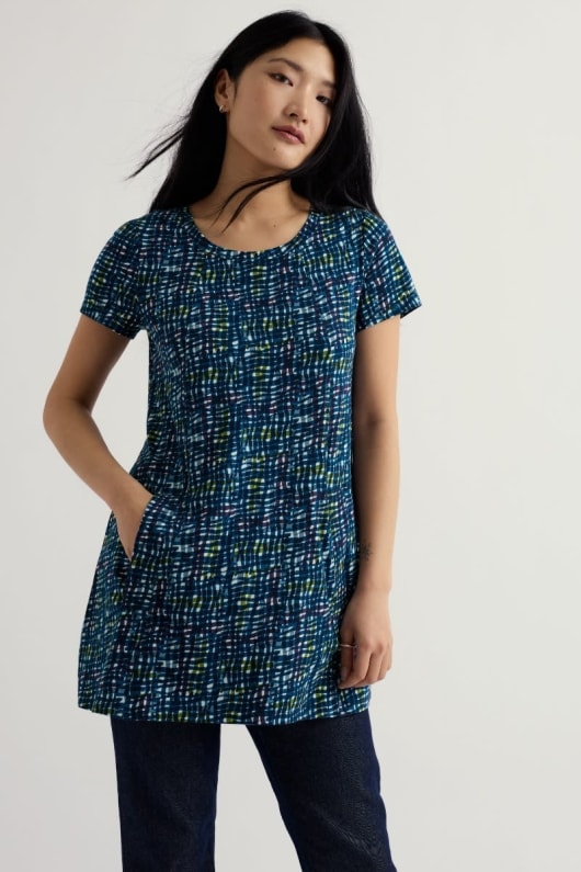 seasalt cornwall Screenprint Jersey A-Line Tunic
