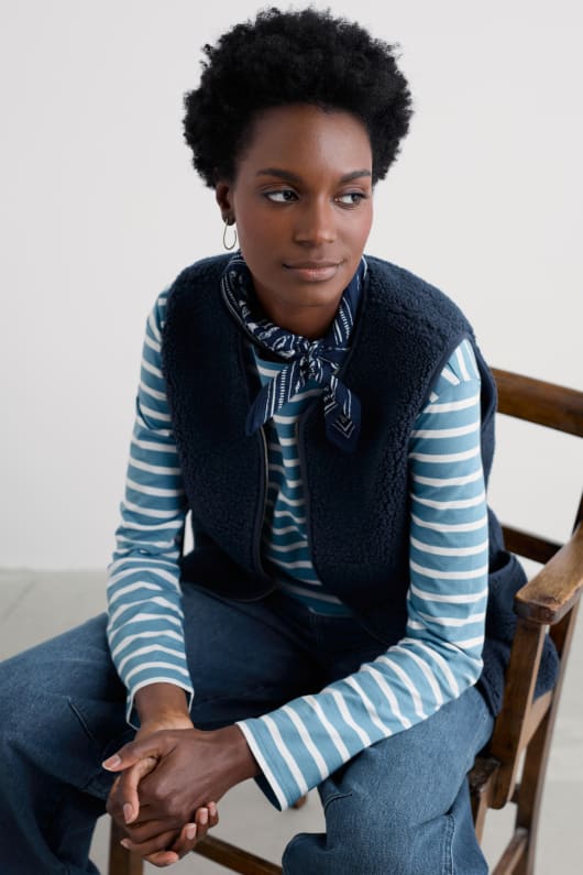 seasalt cornwall Sea Buckthorne Borg Gilet