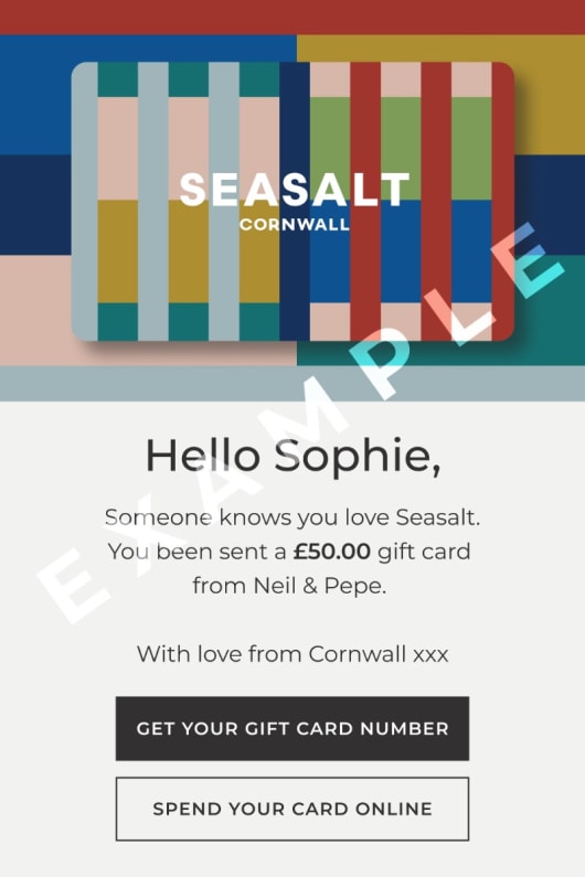 seasalt cornwall Seasalt e-Gift Card