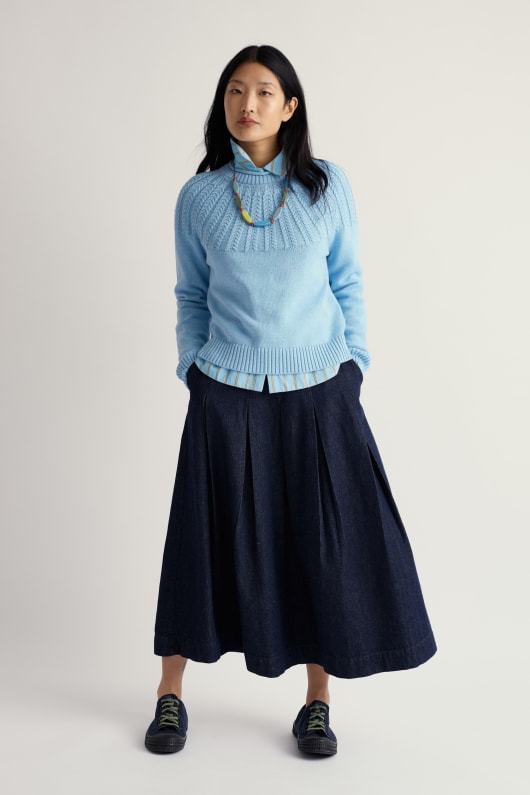 Seasalt Cornwall Stone Chat Organic Cotton Jumper