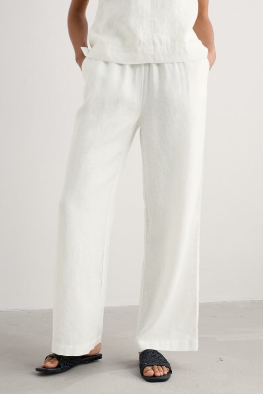 Seasalt Cornwall Tide Flow Wide Leg Linen Trousers