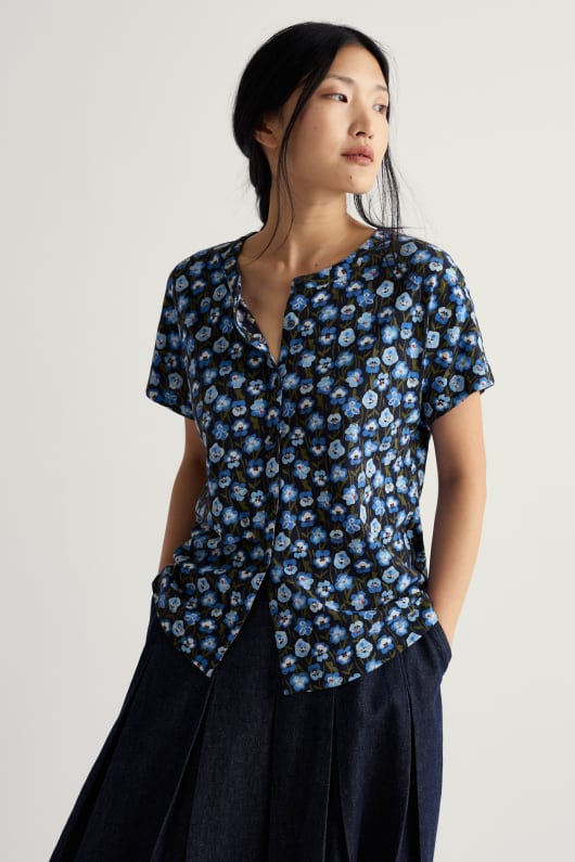 seasalt cornwall Tor Grass Button Down Top