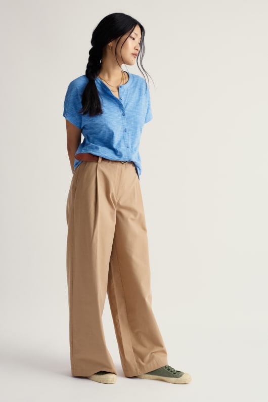Seasalt Cornwall Tor Grass Yarn-Dyed Stripe Top