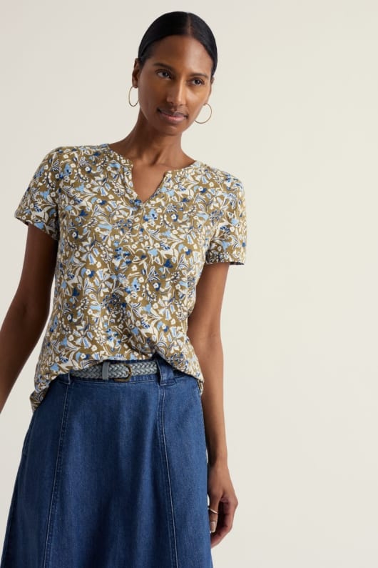 seasalt cornwall Waterflow Short Sleeve Top