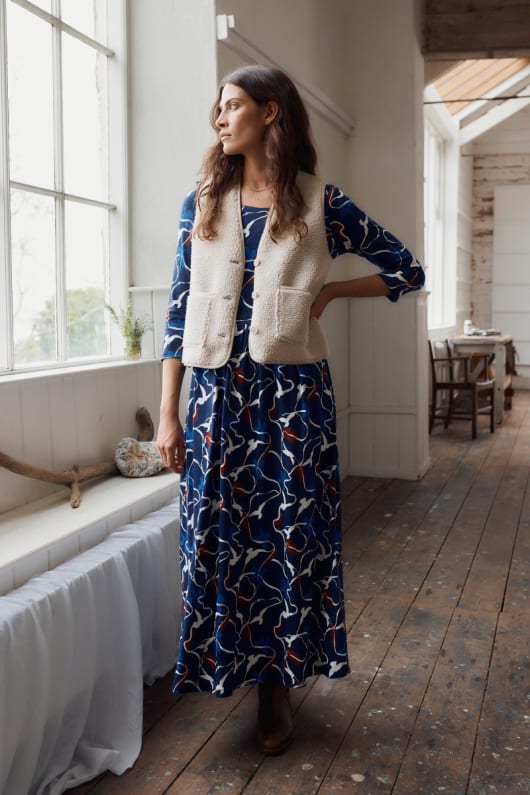 seasalt cornwall Well Wisher Borg Fleece Gilet