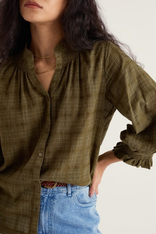 seasalt cornwall Wild Sorrel Button Up Top