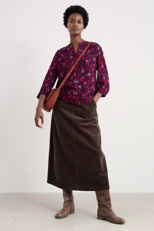 seasalt cornwall Willow Path Printed Shirt