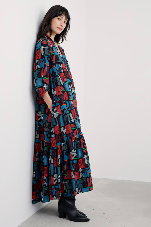 Seasalt Cornwall Windblown Tiered V-Neck Dress