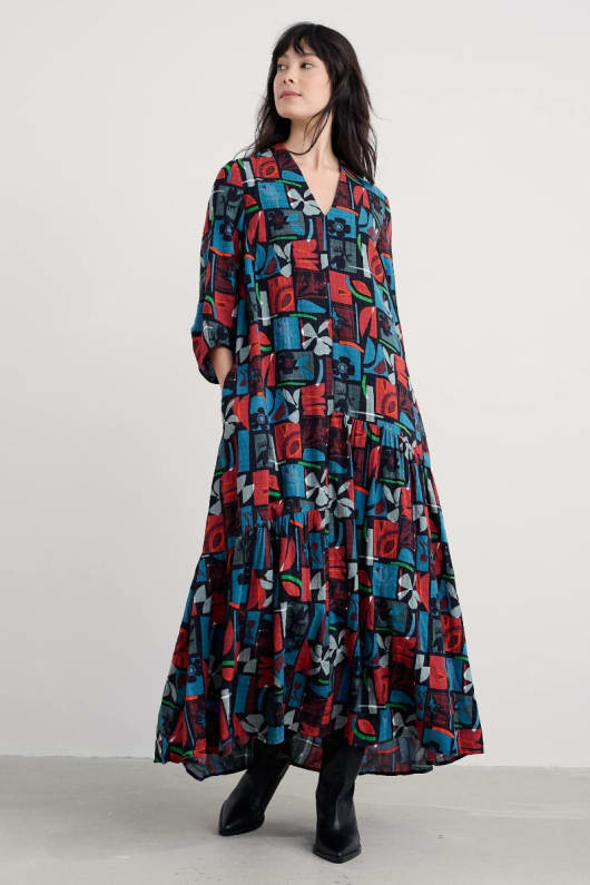 seasalt cornwall Windblown Tiered V-Neck Dress