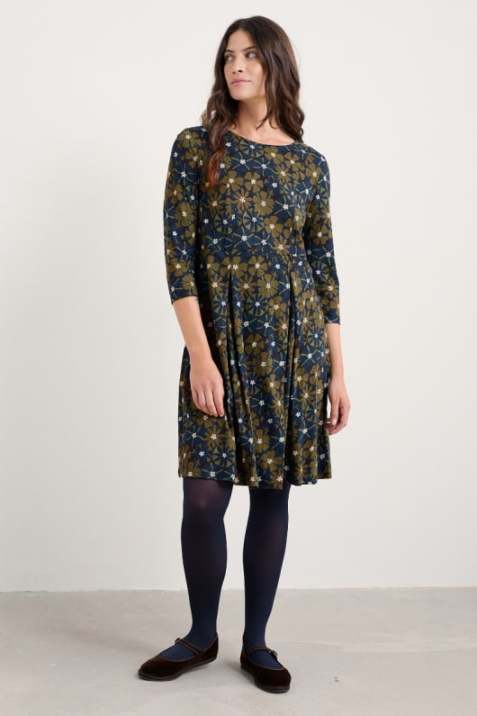 seasalt cornwall Witch Hazel Printed Jersey Dress
