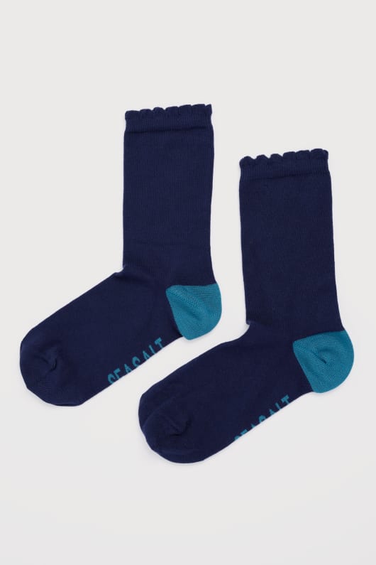 seasalt cornwall Women's Scallop Sailor Socks