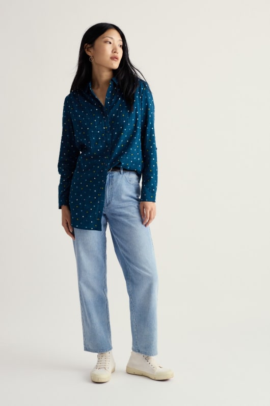 Seasalt Cornwall Wren Flutter Longline Shirt