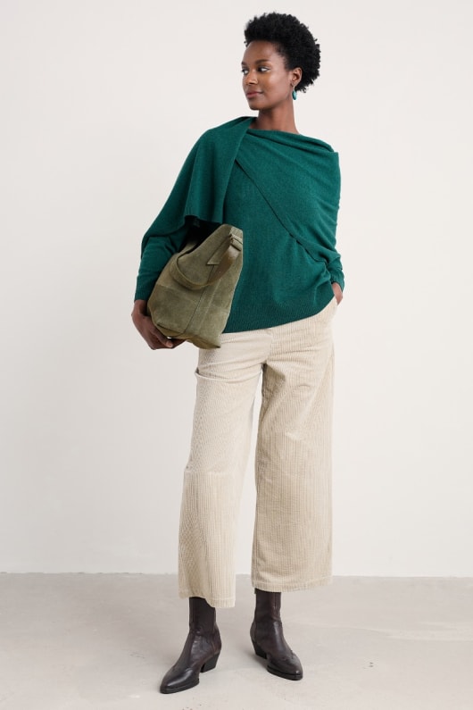 Seasalt Cornwall Serenity Jumper With Detachable Scarf