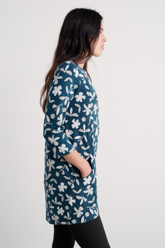 Seasalt Cornwall Shore Foraging Tunic In GOTS-Certified Organic Cotton Jersey