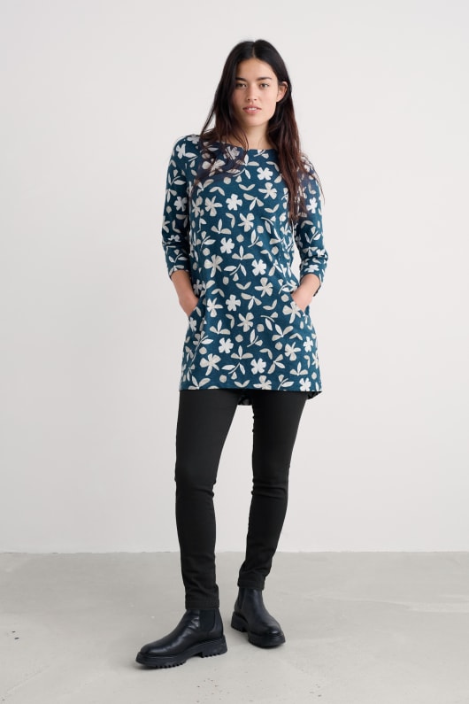 Seasalt Cornwall Shore Foraging Tunic In GOTS-Certified Organic Cotton Jersey