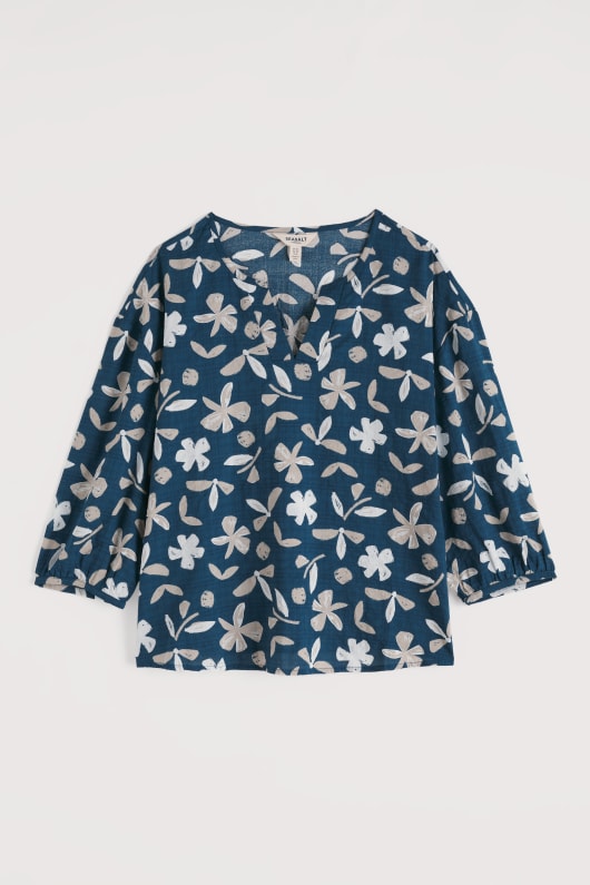 Seasalt Cornwall Streamlet Swing-Shape Top In GOTS-Certified Organic Cotton