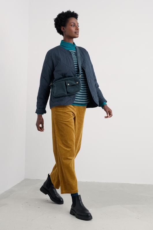 Seasalt Cornwall Swift Barn Organic Cotton Quilted Jacket