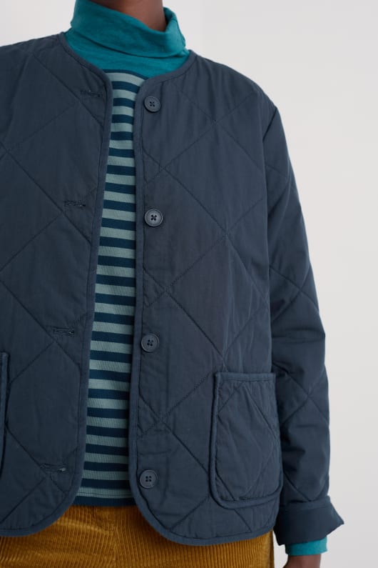 Seasalt Cornwall Swift Barn Organic Cotton Quilted Jacket