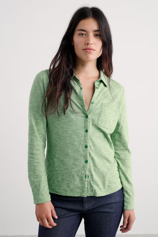 Seasalt Cornwall Teasel Head Organic Cotton Jersey Shirt