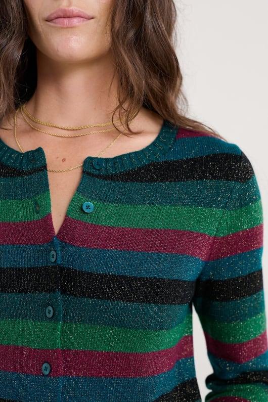 Seasalt Cornwall Tern Tide Sparkle Merino Blend Cardigan