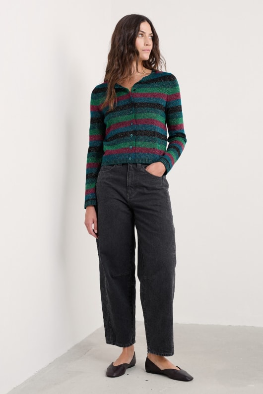 Seasalt Cornwall Tern Tide Sparkle Merino Blend Cardigan