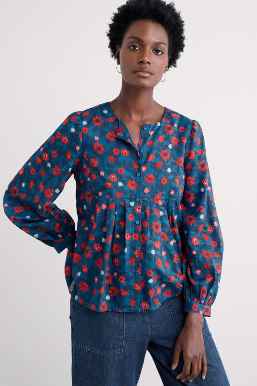 Seasalt Cornwall Thornapple Shirt In GOTS-Certified Organic Cotton