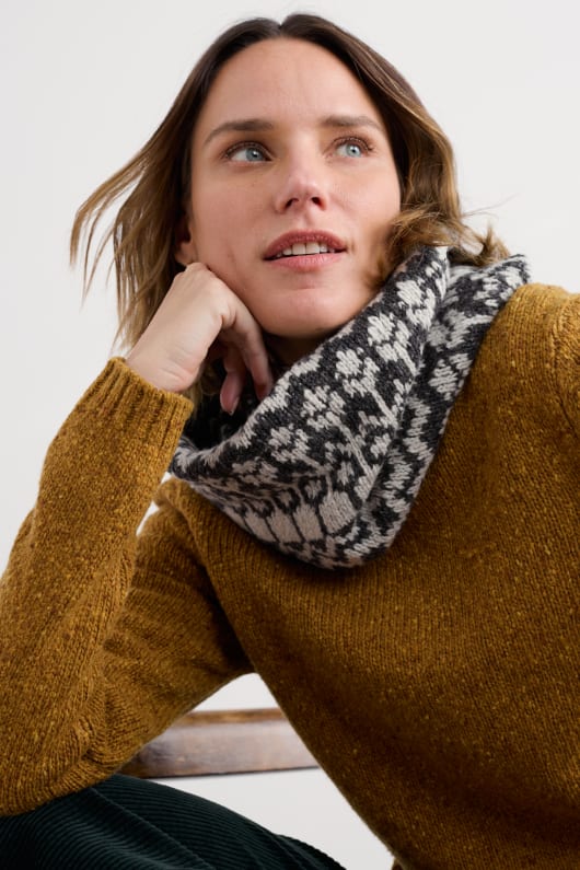 Seasalt Cornwall Weatherhill Fair Isle Wool Blend Snood