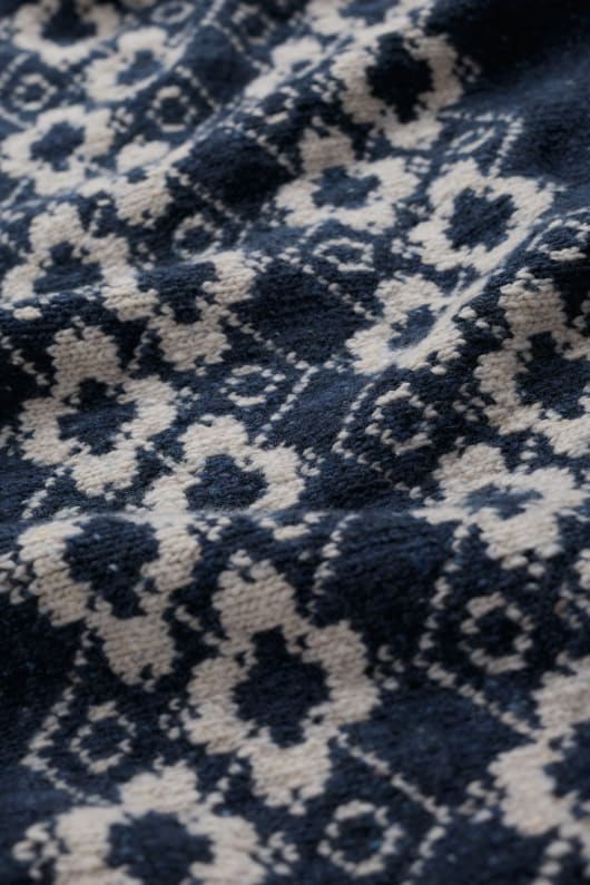 Seasalt Cornwall Wild Bilberry Knitted Triangle Scarf