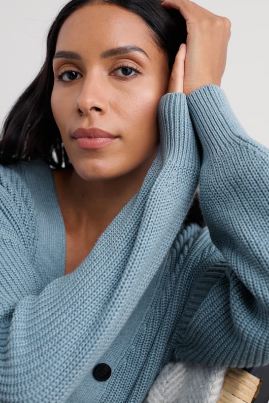 Seasalt Cornwall Winding Creek Organic Cotton Knit Cardigan