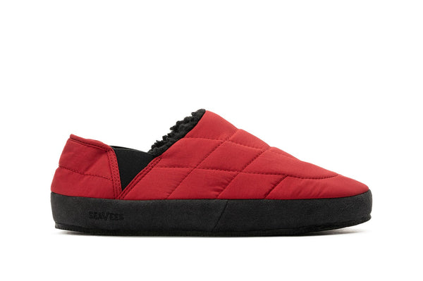 seavees Mens Après Puff Slip On Redwood