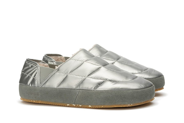 Seavees Mens Apres Puff Slip On Space Silver