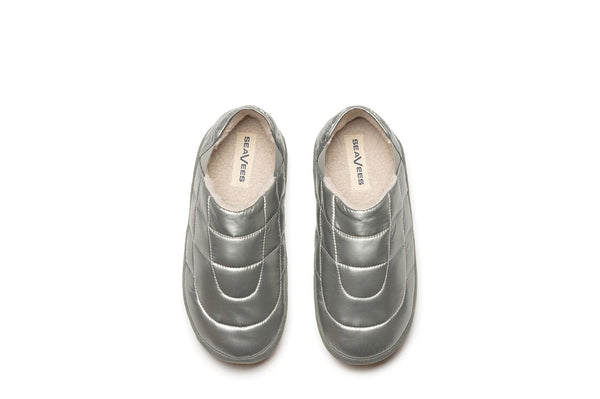 Seavees Mens Apres Puff Slip On Space Silver