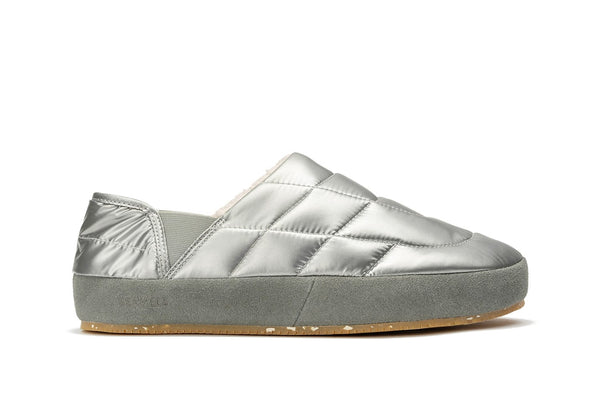 seavees Mens Apres Puff Slip On Space Silver