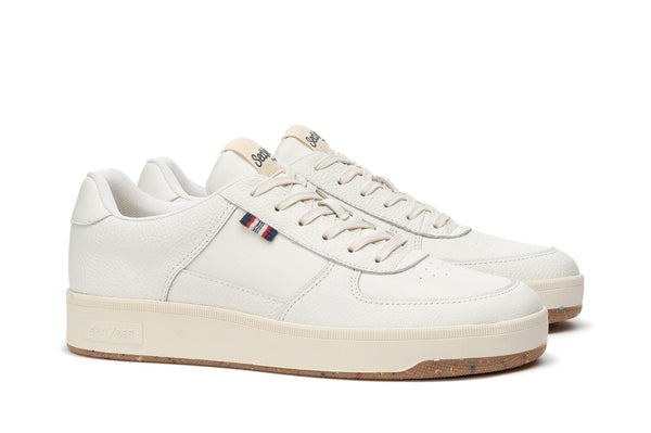 Seavees Mens Cardinal Sneaker White Leather