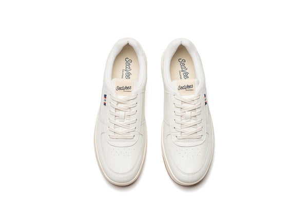 Seavees Mens Cardinal Sneaker White Leather