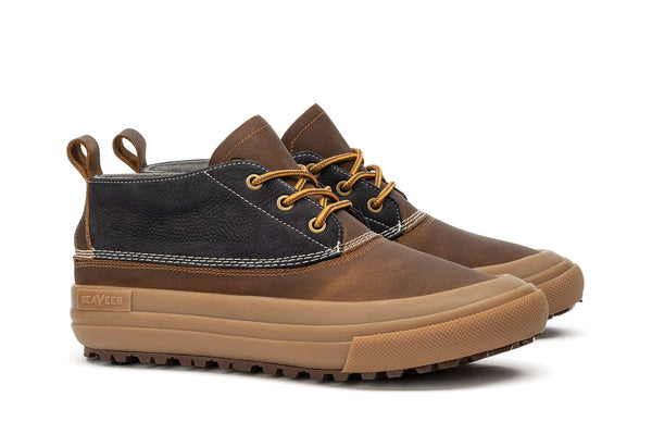 Seavees Mens Carson 3-Eye Boot Peacoat Navy/Bark