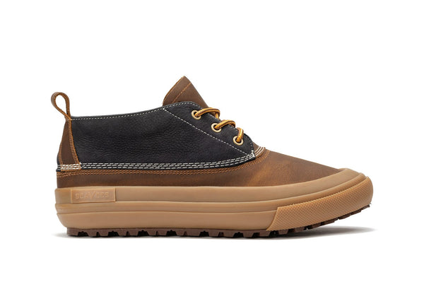 seavees Mens Carson 3-Eye Boot Peacoat Navy/Bark