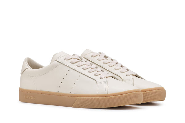 Seavees Mens Diamond Cup Sneaker Ecru