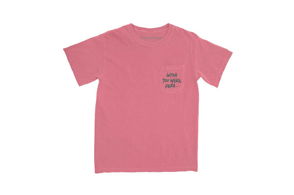 seavees SeaVees - Sunset Wave Santa Barbara Tee - Watermelon Red