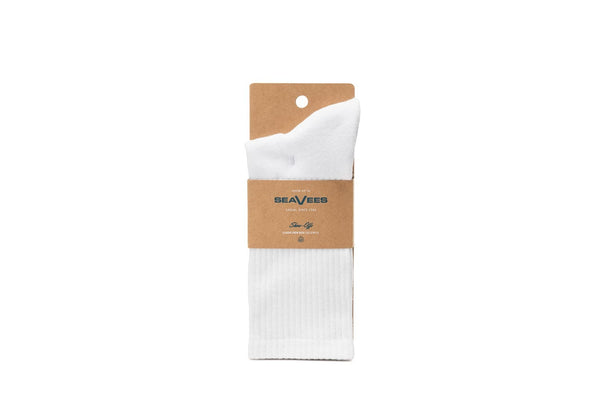 Seavees Unisex - Show-Offs Crew Sock - White