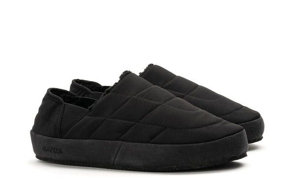 Seavees Womens Après Puff Slip On Black