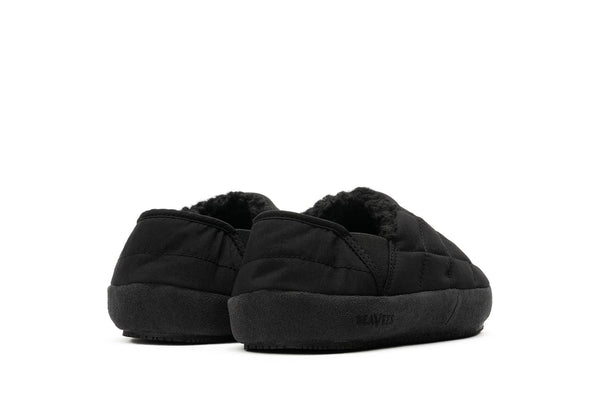 Seavees Womens Après Puff Slip On Black