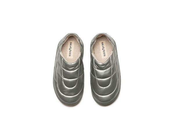 Seavees Womens Apres Puff Slip On Space Silver
