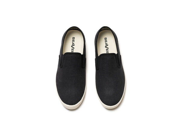 Seavees Womens Baja Slip On Black