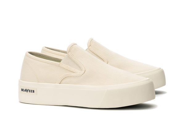 Seavees Womens Baja Slip On Platform Bleach